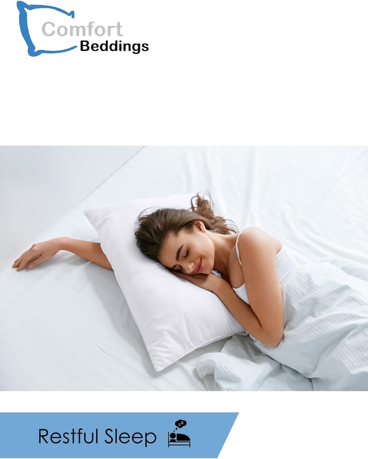 Comfort Beddings Pack of 2 Youth Pillowcases 16x22 Premium 100% Cotton Blend White Youth Pillow Case Zipper Closure, Super Soft and Cozy Youth Pillow Covers (Size-16x22, White)